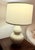 Transitional Ethan Allen White Ceramic Table Lamps - a Pair For Sale - Image 3 of 8
