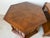 Vintage Henredon Hexagonal and Square Accent End Tables With Brass Details – A Pair For Sale - Image 4 of 12