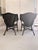 Pair Black Butterfly Wicker Chairs For Sale - Image 4 of 10
