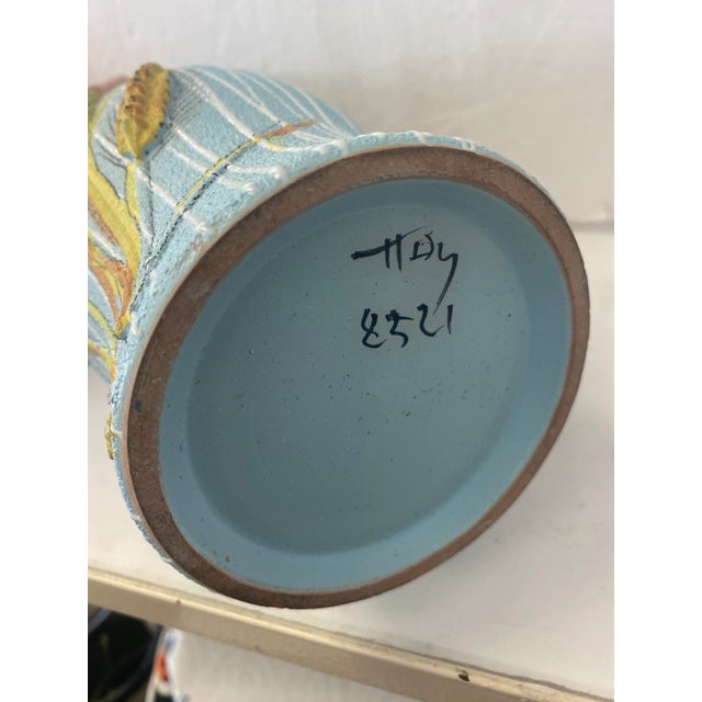 1960s Fratelli Fanciulacci Tall Ceramic Vase Made in Italy For Sale In Miami - Image 6 of 7