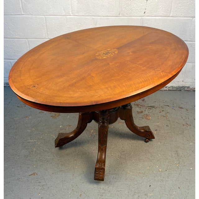 Victorian Victorian Walnut Tilt-Top Table For Sale - Image 3 of 12