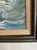 Metal Vintage Original Oil Painting; Framed Seascape by Luella Bitterlie 1980s For Sale - Image 7 of 12