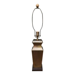 Vintage Wildwood Patinated Brass Architectural Table Lamp For Sale
