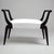 1950s Ebonized Italian Mid Century Bench For Sale - Image 4 of 6