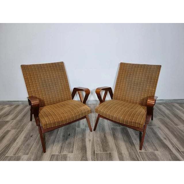 Set of Tatra Armchairs by Fantisek Points For Sale - Image 17 of 17