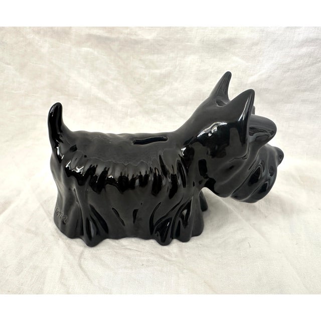 1970s Vintage Black Scottie Dog Piggy Bank For Sale - Image 5 of 6