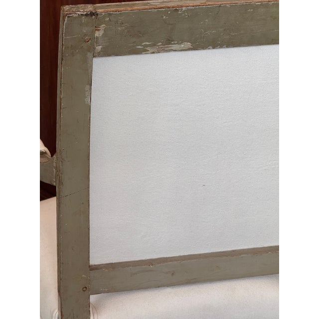 Pair of 19th Century Painted Directoire Armchairs For Sale - Image 9 of 10