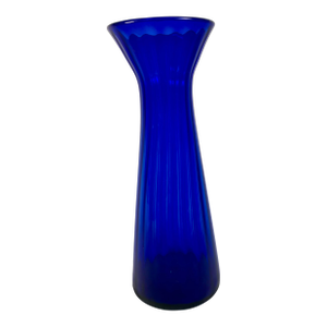 Handmade Antique Dansk Glasvaerk Cobalt Glass Vase