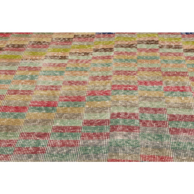 Mid 20th Century Zeki Muren Vintage Turkish Sivas Rug - 05'05 X 07'09 For Sale - Image 5 of 9