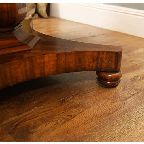 Wood Regency Drum Centre Table in Mahogany, 1820s For Sale - Image 7 of 11