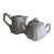 Vietri Antico Bianco Cream and Sugar - A Pair For Sale