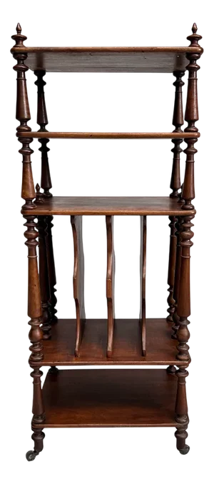 Vintage Wooden Etagere on Castors