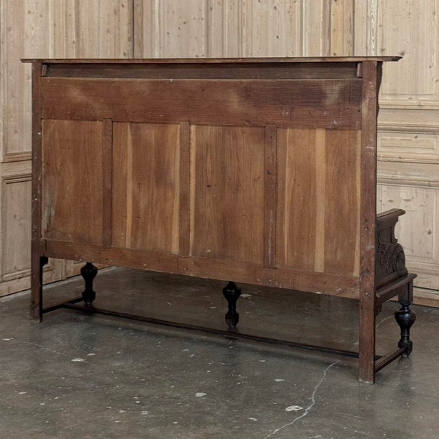 19th Century English Renaissance Revival Oak Hall Bench For Sale - Image 17 of 17