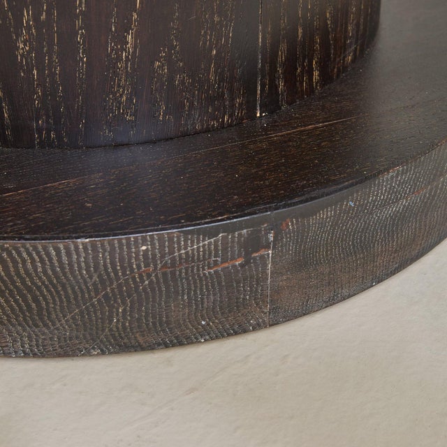 French Brown Cerused Oak Coffee Table, 1940s For Sale - Image 9 of 11
