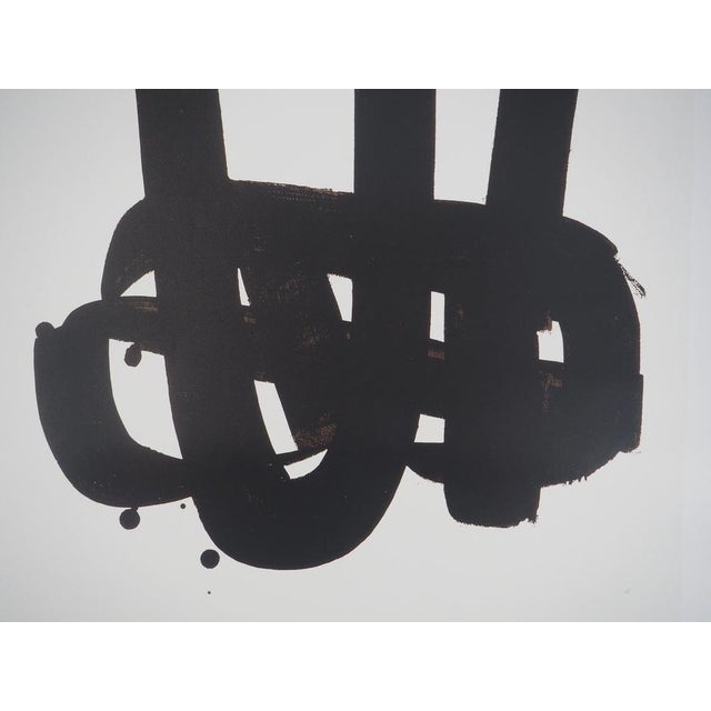 Pierre Soulages, Lithograph No. 29, Lithograph For Sale - Image 4 of 7