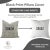 Fabdivine Handmade Block Printed Cushion Cover 14x36 Inch Viscose Linen-Saraswati For Sale - Image 4 of 5
