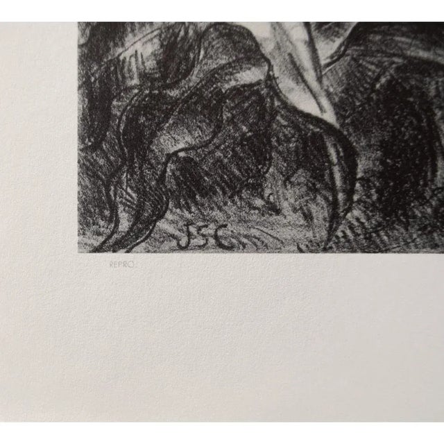 1930s 1939 After John S. Curry "Corn", First Edition Period Cottage Style Offset Lithograph For Sale - Image 5 of 11