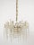 Gold-Plated Snowflake Crystal, Glass and Brass Chandelier from Bakalowits & Söhne, 1970s For Sale - Image 6 of 11