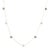 Art Nouveau 14k Gold Natural Brown & White Diamond Floral Station Necklace for Mom For Sale