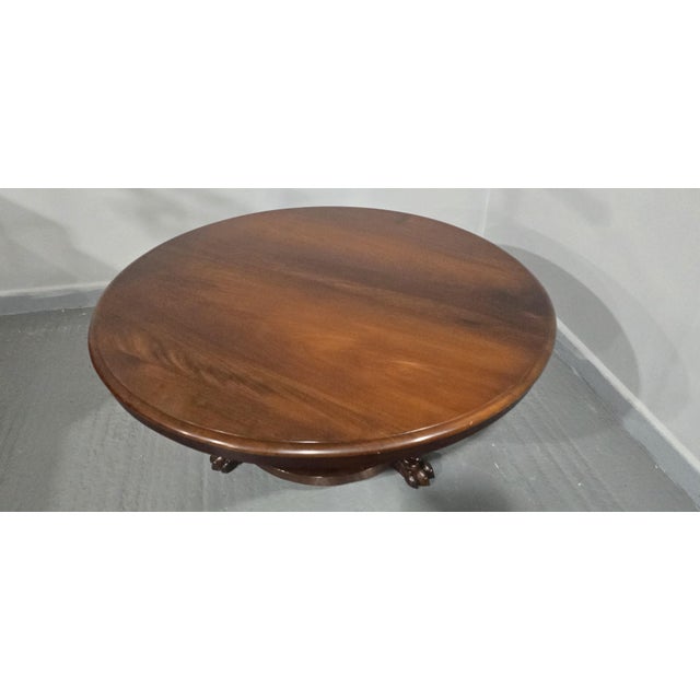 Wood Vintage Mahogany Coffee Table, 1880 For Sale - Image 7 of 10