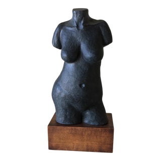 Mid-Century Female Torso Sculpture For Sale
