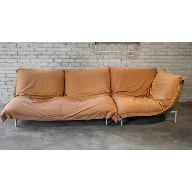 Peach Ligne Roset 'Calin' Modular Sectional Sofa by Pascal Mourgue, 1990s - Two Pieces For Sale - Image 8 of 18