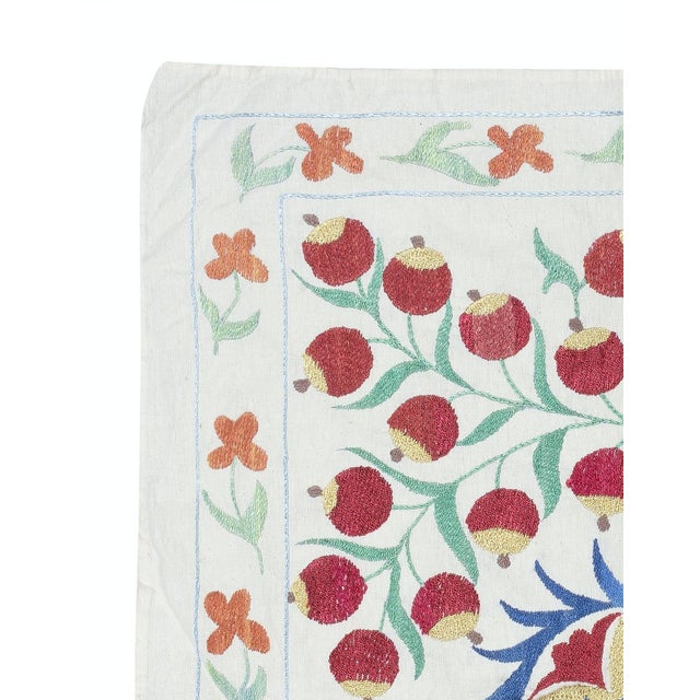 Hand-Embroidered 100% Cotton New Suzani Fabric Wall Hanging – Timeless Textile Art Experience the beauty of Central Asia...