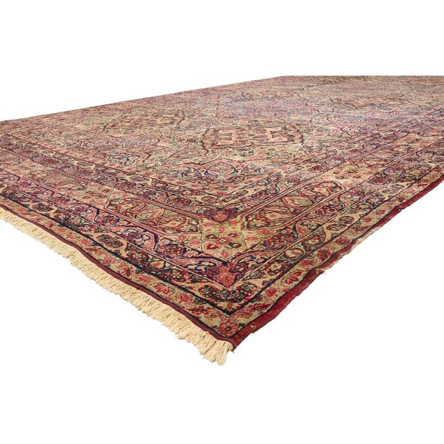 79695 Antique Persian Kermanshah Rug, 12'09 x 22'01. The Infinite Garden: A Late 19th Century Persian Kermanshah...