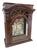 Antique French Oak Ornate Curio Display Cabinet For Sale