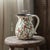 Handpainted Rose Ceramic Pitcher Vase Farmhouse Decor For Sale - Image 4 of 5