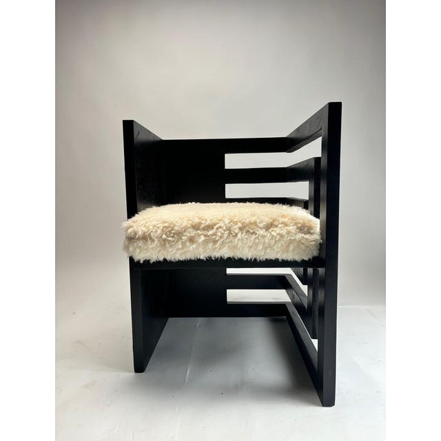 Wood Postmodern Sculptural Wooden Armchairs, Italy, 1970s, Set of 2 For Sale - Image 7 of 10