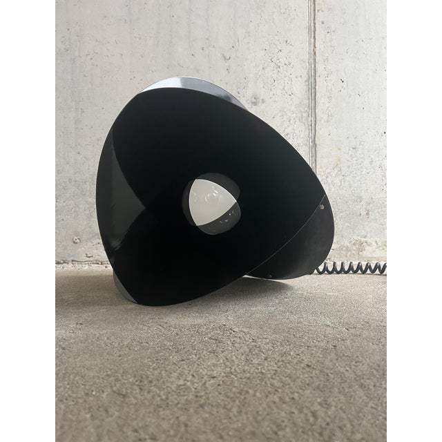 Metal Black Luna Lamp from Rinaldo Cutini, Italy, 1960s For Sale - Image 7 of 12