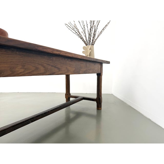 Antique French Farmhouse Table in Oak, 1890 For Sale - Image 11 of 18
