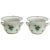 Ceramic Chinese Bouquet Apponyi Green Porcelain Cachepots from Herend, Set of 2 For Sale - Image 7 of 7