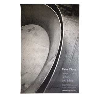 C.2000-2009 Artist/Sculptor Richard Serra Gallery Signed Exhibition Poster For Sale