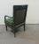 Textile French Empire Style Carved Paint Distressed Arm Chair For Sale - Image 7 of 8