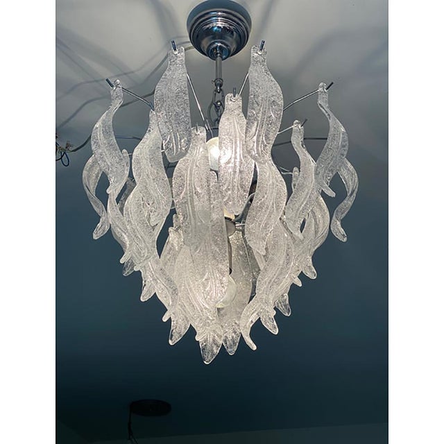 Leafes Murano Glass Chandelier by Simoeng For Sale - Image 4 of 6
