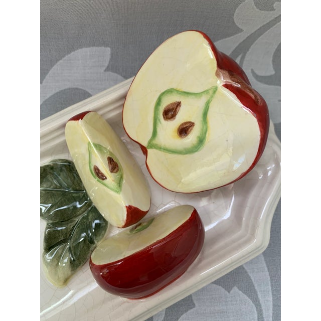 Kaldun & Bogle Apple Motif Ceramic Rectangle Plate For Sale - Image 10 of 12