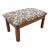 English Adjustable Upholstered Foot Stool For Sale