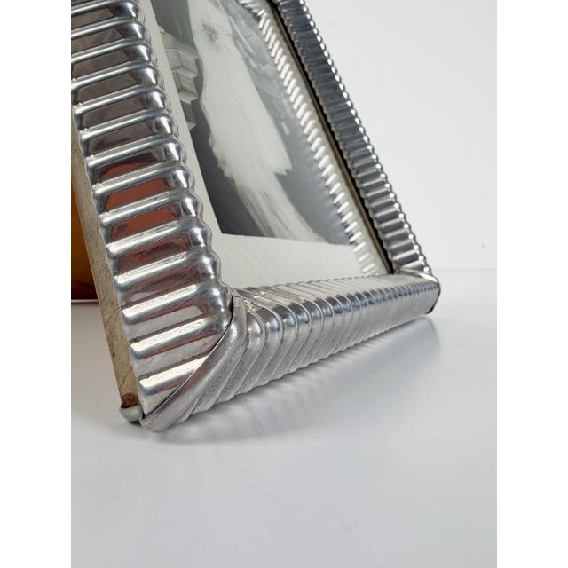 Mid-Century Modern Italian Embossed Tin Tabletop Picture Frame, 1930s For Sale - Image 9 of 18