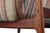 Mid Century Modern Danish Lounge Chair on Walnut Base with Back Detail For Sale - Image 4 of 8