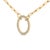 Haus of Brilliance Gold Vermeil 1/10 Cttw Diamond Paperclip Chain Circle Pendant Necklace For Sale - Image 4 of 4