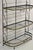 Vintage French Bakers Rack 3 Tier Scrolling Wrought Iron and Brass Etagere For Sale - Image 4 of 12