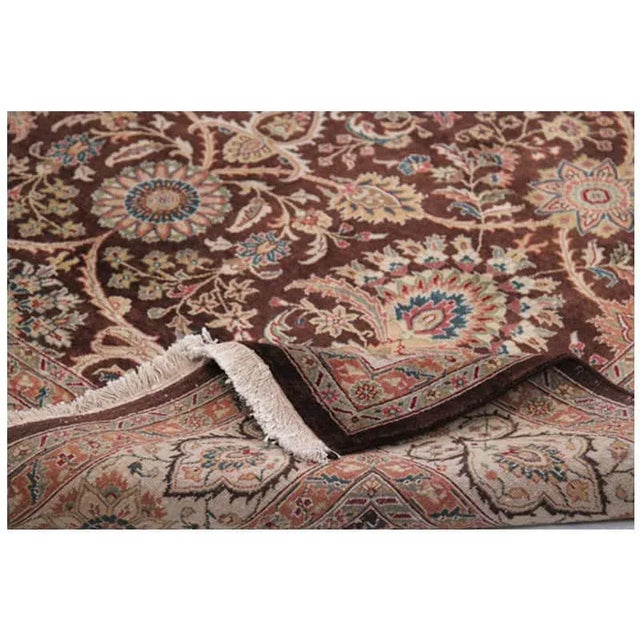 Traditional Handwoven Persian Sarouk Farahan Area Rug 6'0" X 9'0" For Sale - Image 3 of 6
