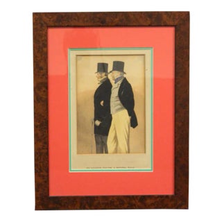 Mr George Payne & Admiral Rous Watercolour by Richard Deighton For Sale