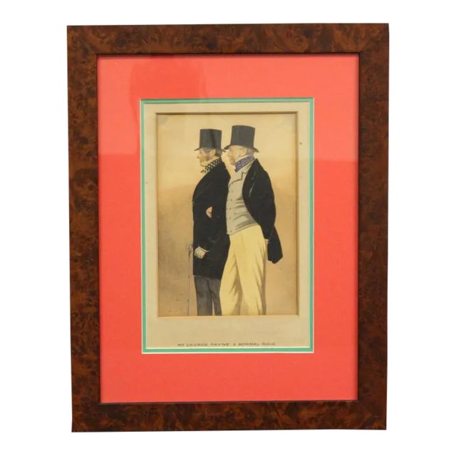 Mr George Payne & Admiral Rous Watercolour by Richard Deighton For Sale