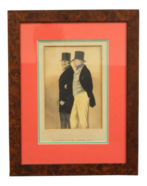 Mr George Payne & Admiral Rous Watercolour by Richard Deighton