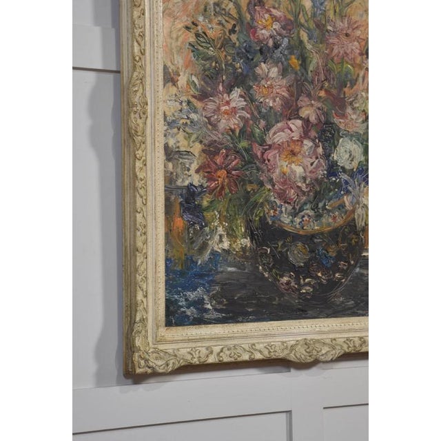 1920s Floral Still Life, 1920s, Oil on Canvas, Framed For Sale - Image 5 of 8