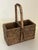 Vintage Rattan Wine Carrying Basket For Sale - Image 9 of 11