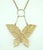 Gold Mode-Art Gold Tone Filigree Butterfly Necklace, 1960's For Sale - Image 8 of 12